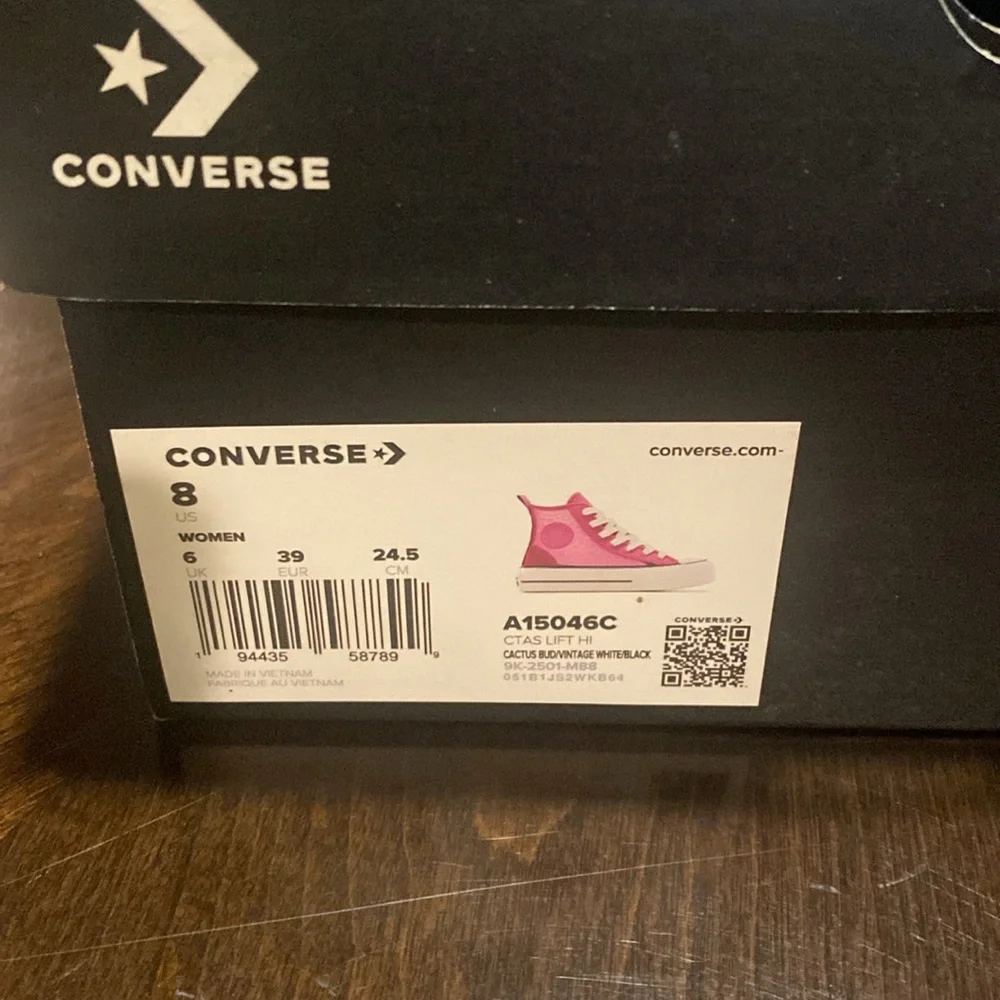 Converse Women's translucent high top W8 - Picture 7 of 8